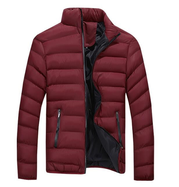 Online discount shop Australia - Mens Jackets And Coats Stand Collar Navy Blue Cotton Jacket Fashion Brand Clothing Coats Jacket Men Large Size 4XL