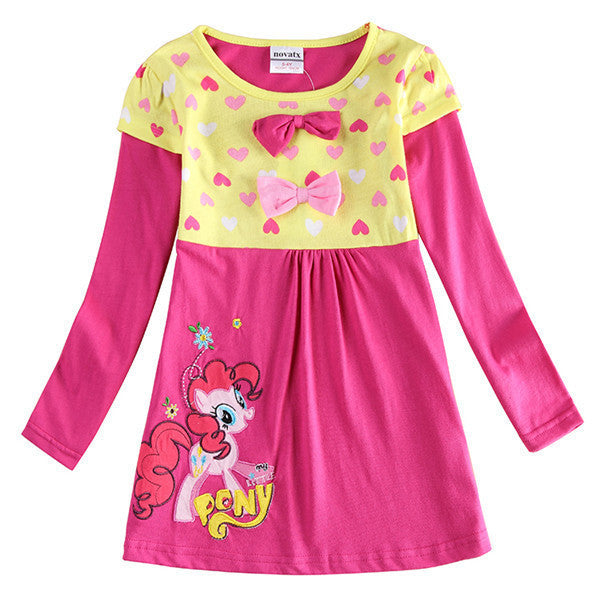 Online discount shop Australia - Baby Girl Dress long sleeve kids dresses for girls Clothes children clothing Kids Clothes Party Nova Girls Dress H5922