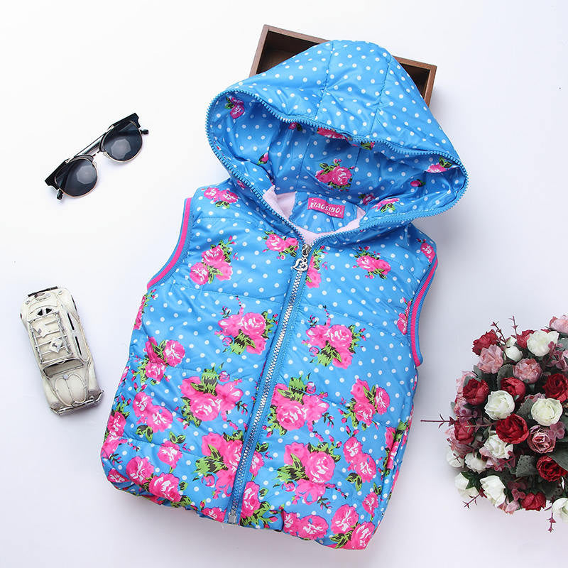 Autumn Girl Vests Jacket Kids Clothes Character Fashion Children Clothing Hooded Waistcoats Casual Baby Girls Vest Coats - CelebritystyleFashion.com.au online clothing shop australia