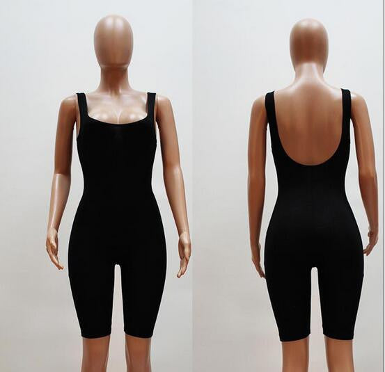 Rompers Womens Jumpsuit Overalls Bodysuit Skinny Sleeveless Backless Bodycon Jumpsuit Women Playsuit