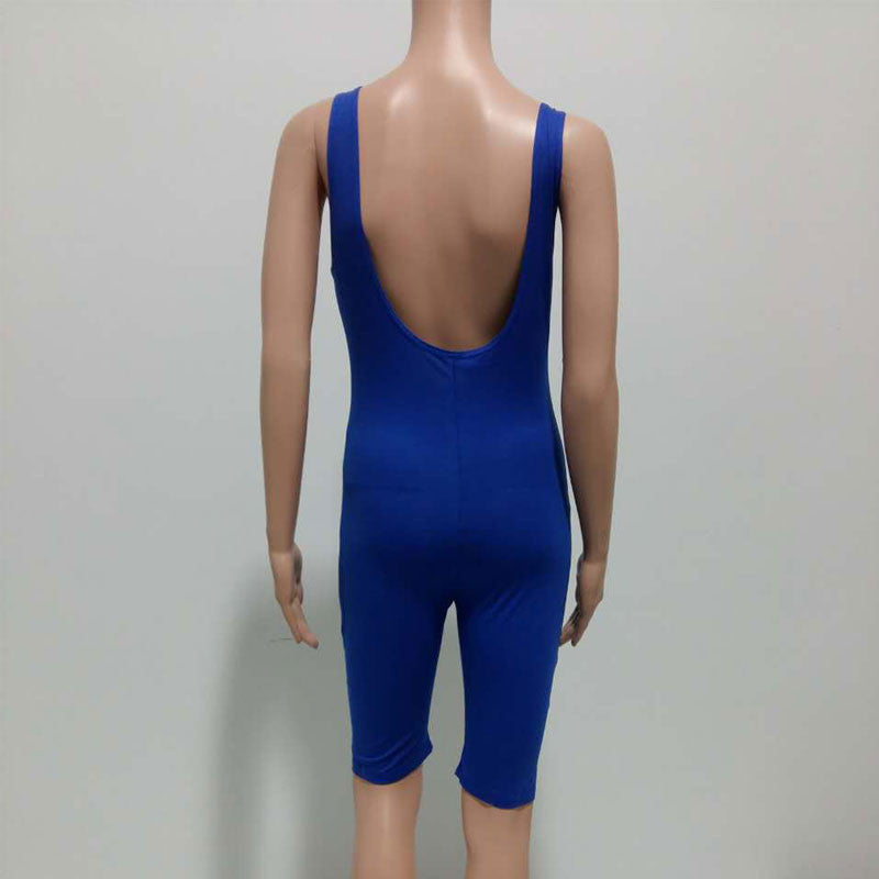 Rompers Womens Jumpsuit Overalls Bodysuit Skinny Sleeveless Backless Bodycon Jumpsuit Women Playsuit