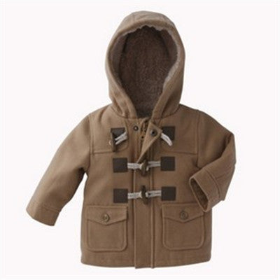 Boys Winter Jackets Coat Autumn Winter Kids Wool Outerwear Girl Coat Children Clothing Baby Clothes Hooded Boys Jackets - CelebritystyleFashion.com.au online clothing shop australia