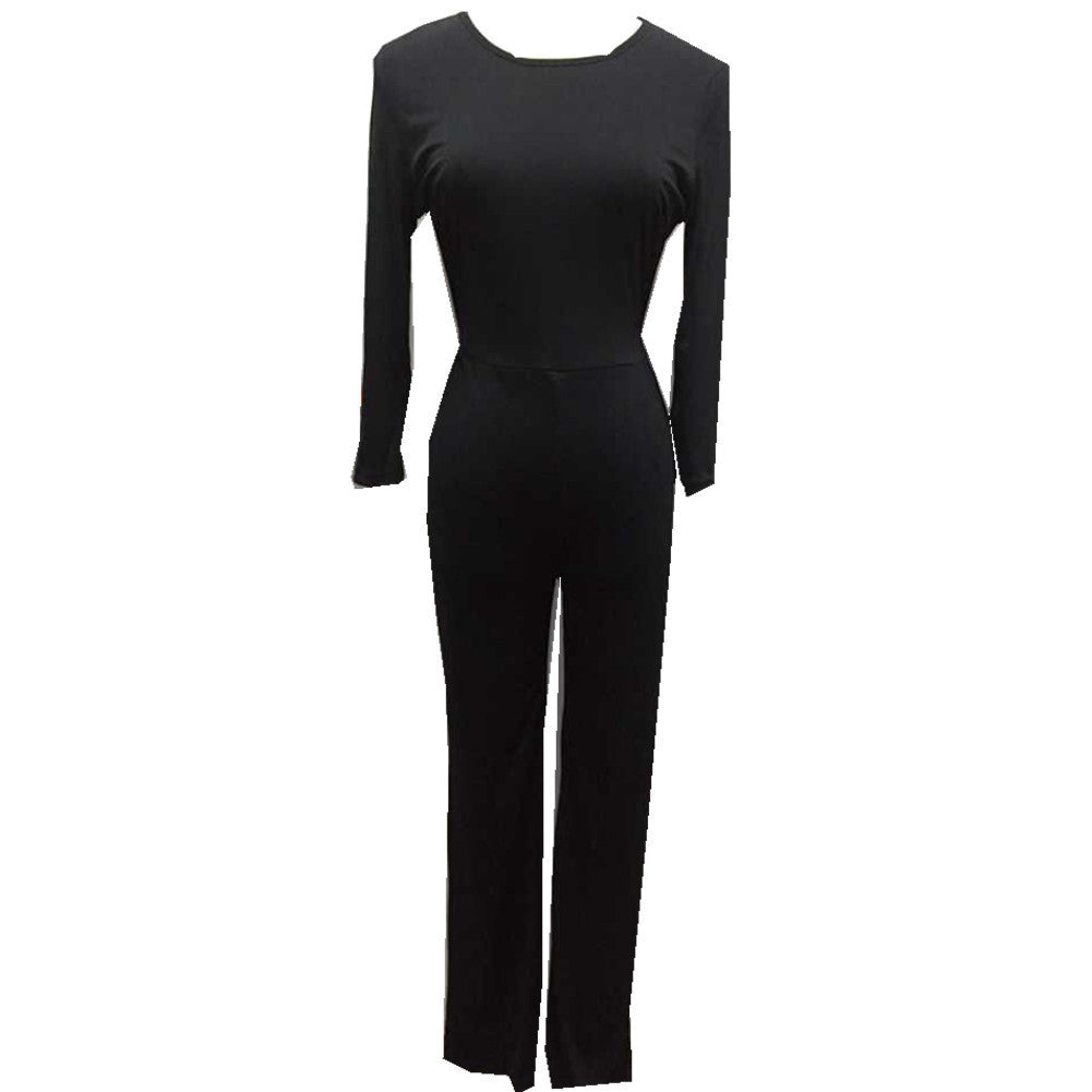 Online discount shop Australia - High Quality Long Jumpsuits Red Maxi bodysuit Overalls Backless Women Jumpsuits ladies  For Women