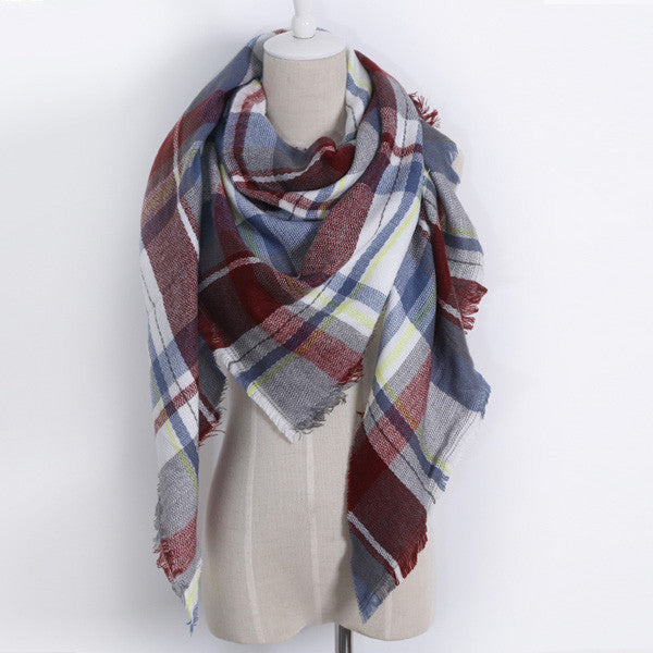 Online discount shop Australia - luxury Brand Design Soft Cashmere Women's Scarf Fashion Plaid Oversized Blanket Pashmina Shawl Warm in Warp Scarves
