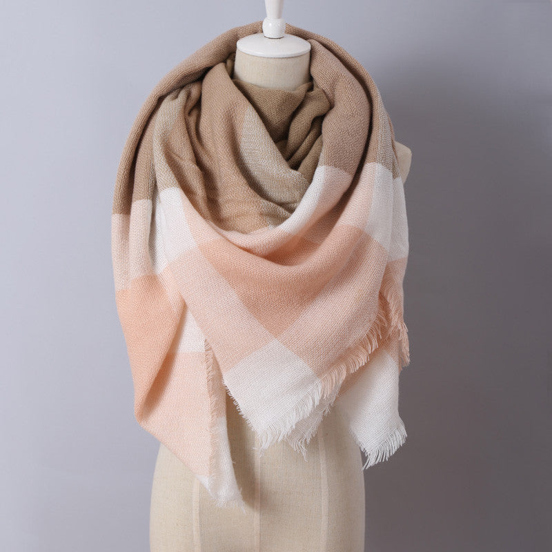 Online discount shop Australia - luxury Brand Design Soft Cashmere Women's Scarf Fashion Plaid Oversized Blanket Pashmina Shawl Warm in Warp Scarves