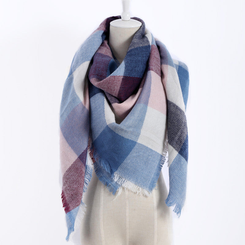 Online discount shop Australia - luxury Brand Design Soft Cashmere Women's Scarf Fashion Plaid Oversized Blanket Pashmina Shawl Warm in Warp Scarves