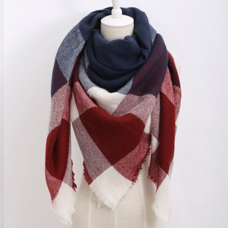 Online discount shop Australia - luxury Brand Design Soft Cashmere Women's Scarf Fashion Plaid Oversized Blanket Pashmina Shawl Warm in Warp Scarves