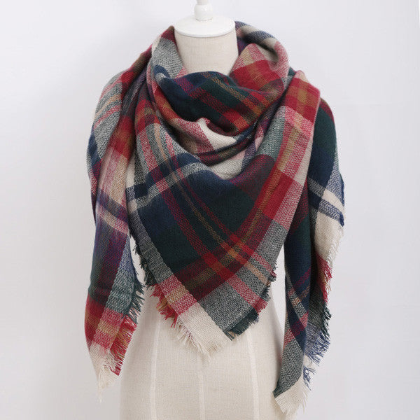 Online discount shop Australia - luxury Brand Design Soft Cashmere Women's Scarf Fashion Plaid Oversized Blanket Pashmina Shawl Warm in Warp Scarves