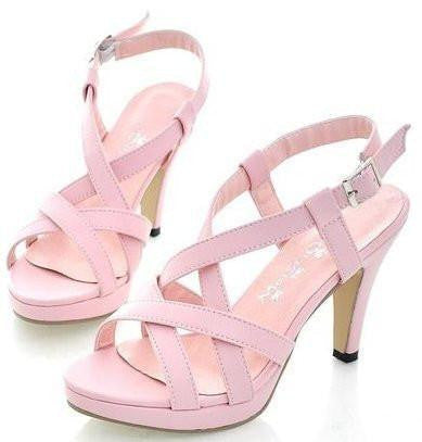 Size 32-43 Women's High Heel Sandals Gladiator Fashion Lady Platform Sandals Heels Shoes Sandals P372