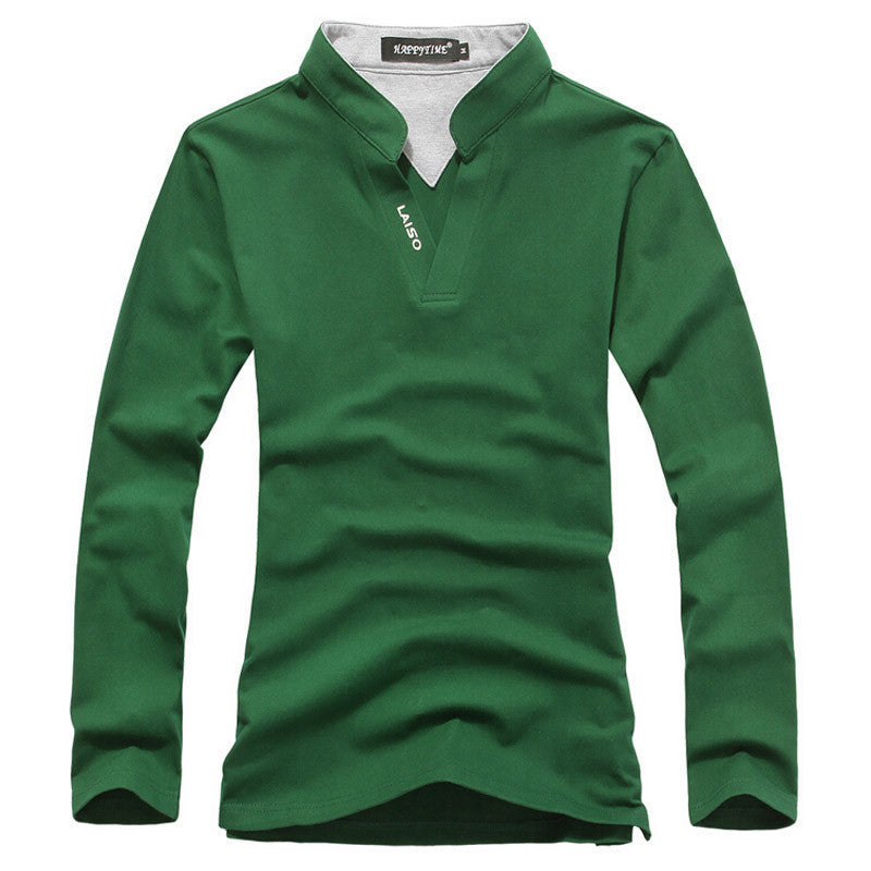 Fashion Brand Men Clothes Slim Fit Solid Long Sleeve T Shirts Men Cotton Casual T-Shirt Men tshirt Plus Size 5XL