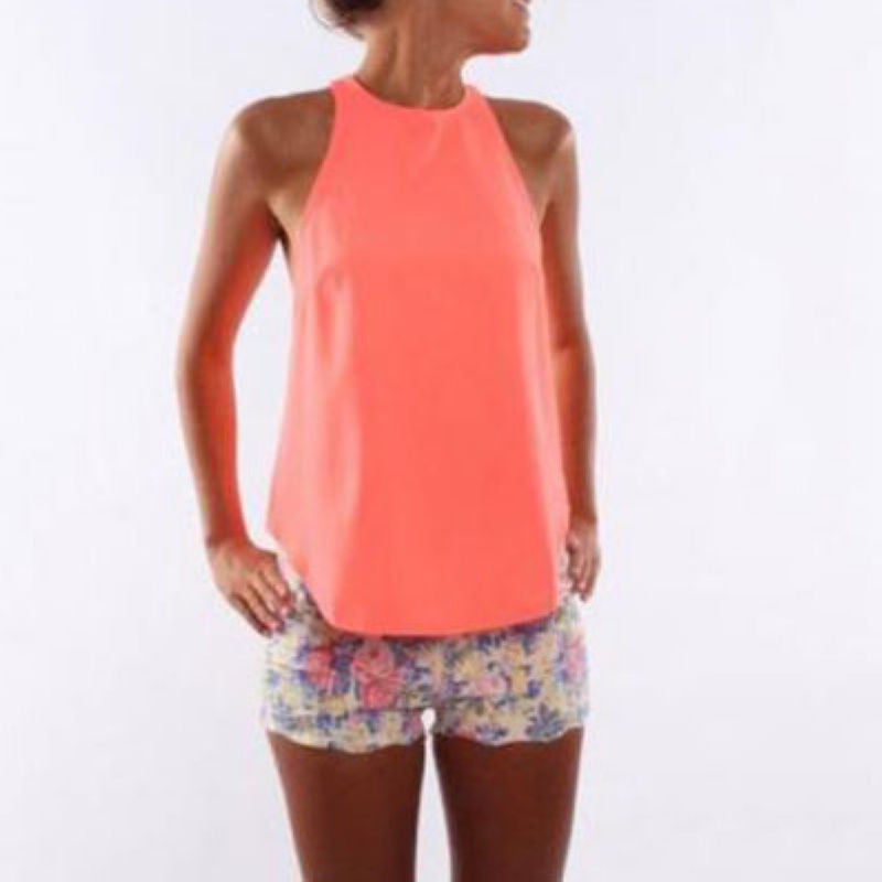 Online discount shop Australia - Fashion Sexy Women Charming S-3XL 4 Color Pick Solid Sleeveless Casual Tank Tops Vest Blouses