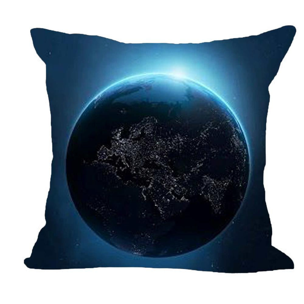 Pillow Case Galaxy Cushion Cover Planet Linen/Cotton sofa chair seat Car Sofa 45*45CM Cushion Home Decorative Throw Cover