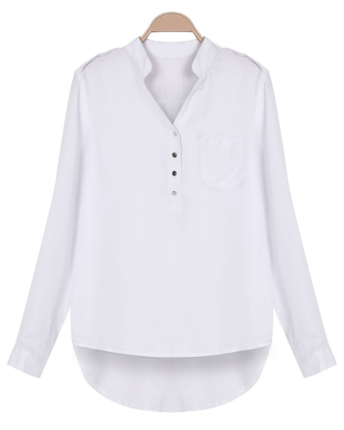 Zanzea Women Tops Casual Chiffon Adjustable Sleeve V-neck Blouses Shirts S-5XL 3 Colors