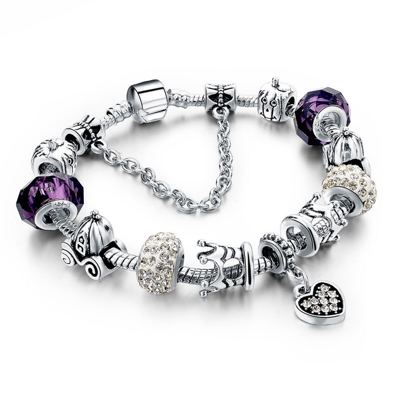 Selling Heart Charm Bracelets & Bangles Gold Bracelets For Women DIY Pulsera Famous Brand Jewellery SBR150074 - CelebritystyleFashion.com.au online clothing shop australia