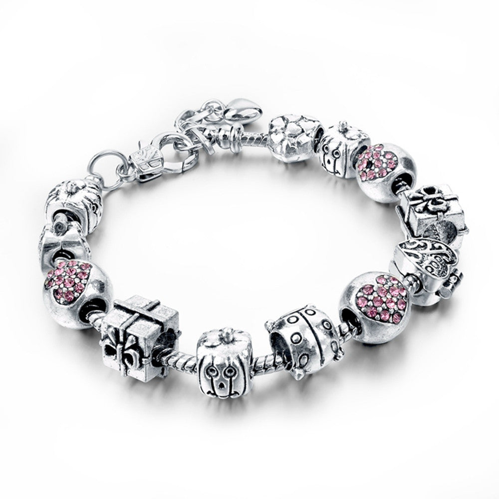 Selling Heart Charm Bracelets & Bangles Gold Bracelets For Women DIY Pulsera Famous Brand Jewellery SBR150074 - CelebritystyleFashion.com.au online clothing shop australia