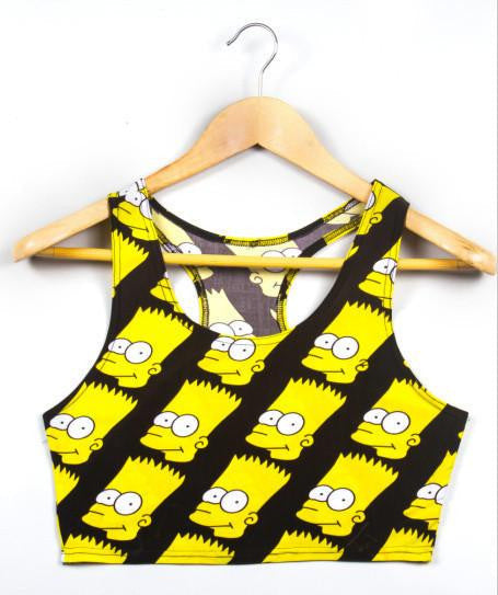 Women Crop Top Tank Top Vest women clothing punk S M L XL plus size