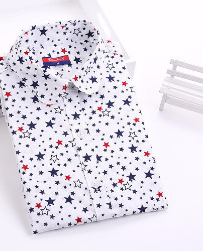 Online discount shop Australia - Floral Women Shirts Long Sleeve Shirt Women Tops Cotton Turn-down Collar Casual Blouse Womens Tops