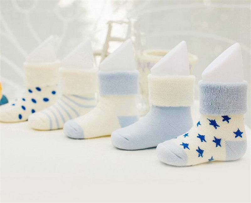 Online discount shop Australia - 5 Pairs/Lot Christmas Baby Girls Socks Newborn Baby Boy Socks