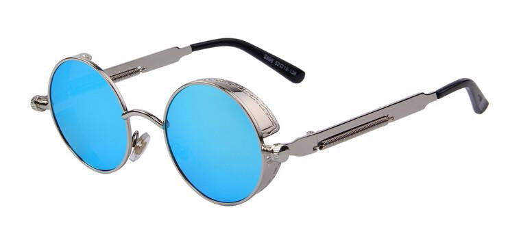 Vintage Women Steampunk Sunglasses Brand Design Round Sunglasses