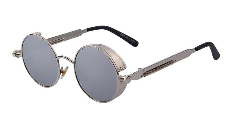 Vintage Women Steampunk Sunglasses Brand Design Round Sunglasses