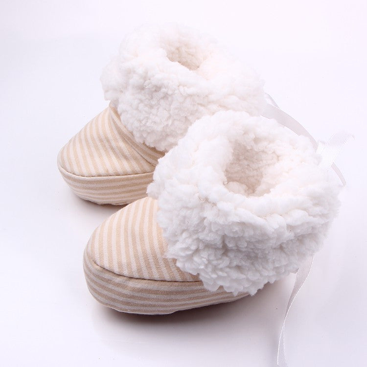 Fashion Winter Baby Boys Girls Cotton Shoes Plush Warm Shoes First Walkers Boots For 0-12 Months - CelebritystyleFashion.com.au online clothing shop australia