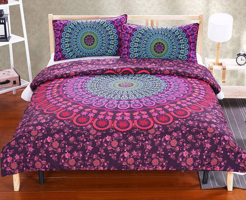 Online discount shop Australia - BeddingOutlet Boho Bedding Set Elephant Tree Black Printed Bohemia Duvet Cover Bedspread Twin Full Queen King Factory