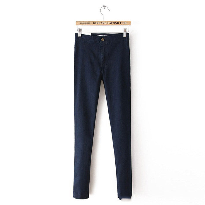 women jeans high waist denim slim casual sexy pencil pants washed trousers skinny jeans