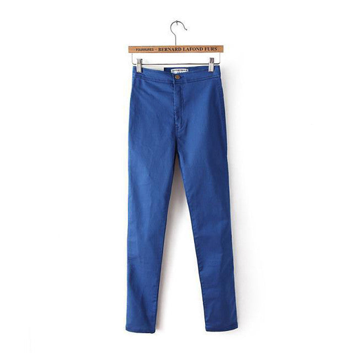 women jeans high waist denim slim casual sexy pencil pants washed trousers skinny jeans