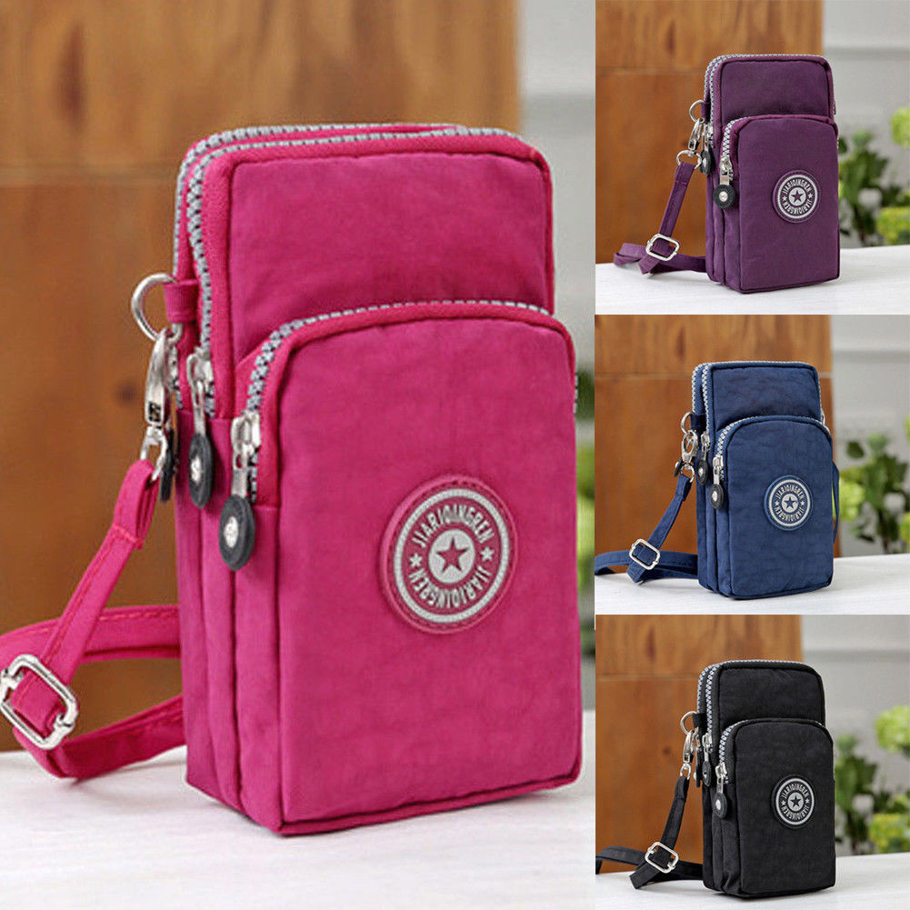 Sports Wallet Phone Bag For Mobile Shoulder Bag Pouch Case Belt Handbag Purse Coin Wallet Retro Key Holder Small Money Bag