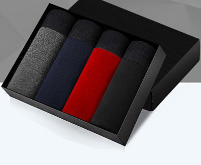 Elasticity Cotton Underwear Men Boxers Homme Cueca Boxer Shorts Sexy Man Solid Color 4 pc Calvin Mens Brand Clothing P402 - CelebritystyleFashion.com.au online clothing shop australia