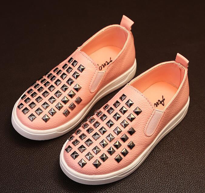 Fashion Kids Shoes PU Leather Children Shoes For Boys & Girls With Rivets Handsome Sneakers All Sizes - CelebritystyleFashion.com.au online clothing shop australia