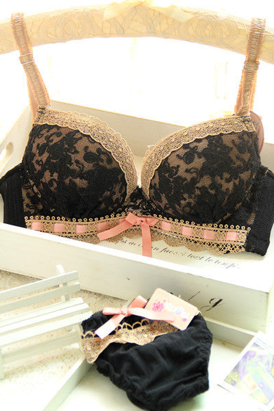 Online discount shop Australia - 6 Color Cup A B C 34 36 38 40 bra lace Carving sexy push up women bra set young girl sets women underwear lingerie cotton