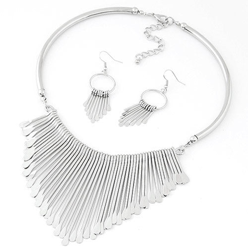 Fashion Europen Bijoux Jewelry Set Trendy Chunky Tassel Necklaces & Pendants Jewelry Sets Women Earing and Necklace Sets - CelebritystyleFashion.com.au online clothing shop australia