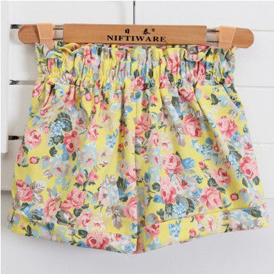Online discount shop Australia - Fashion European Style Floral Cotton Female Shorts For Women Plus Size Casual High Waist Ladies Short Pants Girl D07