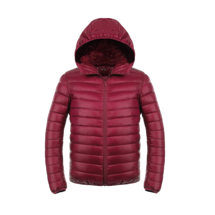 Online discount shop Australia - Jacket men 90 Duck Down Jacket Men's Ultralight Down Jacket With a Hood Outdoors Parka With Carry Bag