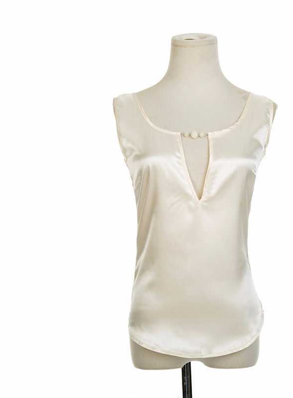 Online discount shop Australia - Blouses Sexy Beading V Collar Women Top Tees Crochet Solid Shoulder Sleeveless Loose Female Shirts S M L XL XXL XXXL