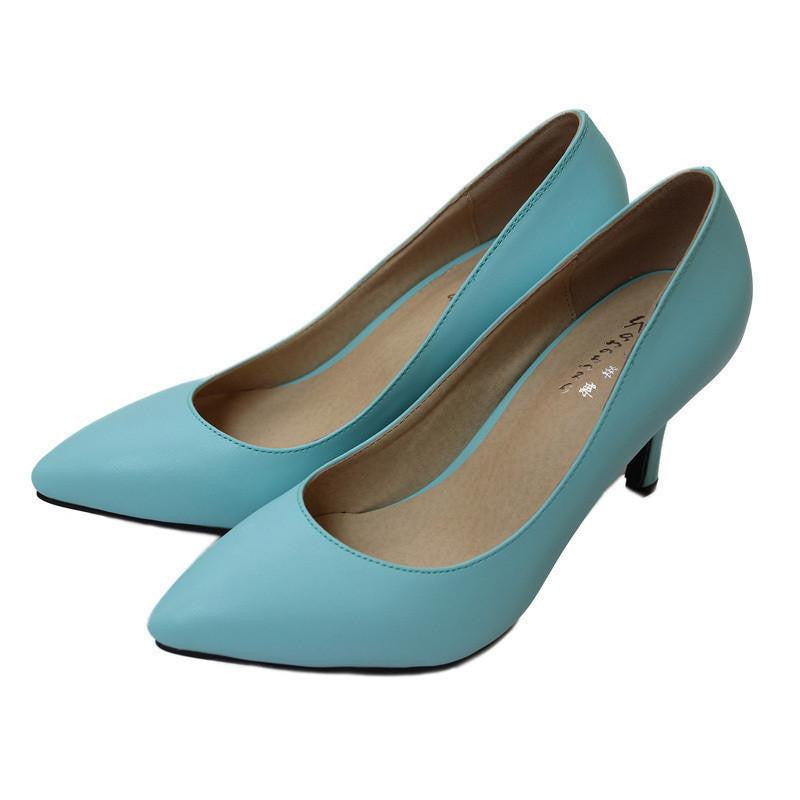 Women's High Heels Women Pumps Bride Party Thin Heel Pointed Toe Sheepskin High Heel Shoes Plue Size 34-41 D30-579