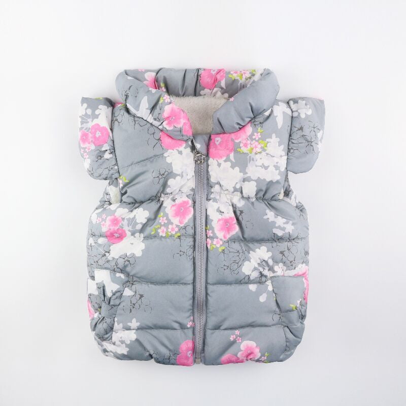Autumn Girls Outerwear Floral Baby Girls Vest Baby Outerwear European And American Style Outerwear & Coats Princess Girls Vest - CelebritystyleFashion.com.au online clothing shop australia