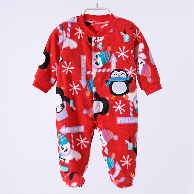 0-12M Baby Boy Rompers Blue Star Horse Baby Rompers Long Sleeves O-Neck Fleece Giraffe Baby Clothing Character Pattern V20 - CelebritystyleFashion.com.au online clothing shop australia