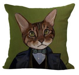 Online discount shop Australia - 100% New Cotton Linen Modern Cartoon Cats Cushion Pillow on sofa for home decoration