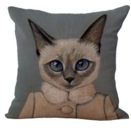 Online discount shop Australia - 100% New Cotton Linen Modern Cartoon Cats Cushion Pillow on sofa for home decoration