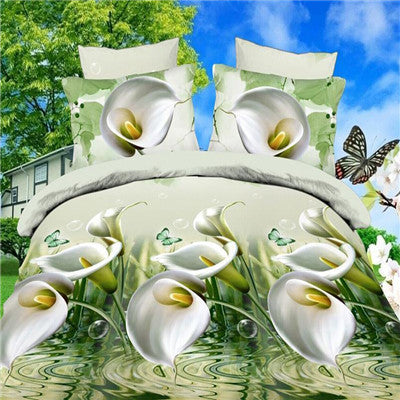 Online discount shop Australia - New Arrival 3d Bedding Sets Leopard Printed Queen Size 4Pcs Bedclothes Pillowcases Bed Sheet Duvet Cover Set.