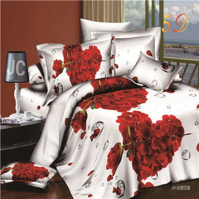 Online discount shop Australia - New Arrival 3d Bedding Sets Leopard Printed Queen Size 4Pcs Bedclothes Pillowcases Bed Sheet Duvet Cover Set.
