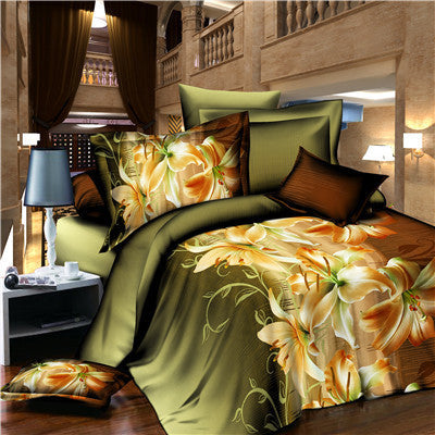 Online discount shop Australia - New Arrival 3d Bedding Sets Leopard Printed Queen Size 4Pcs Bedclothes Pillowcases Bed Sheet Duvet Cover Set.