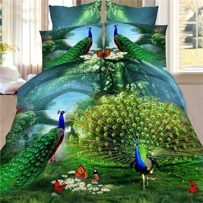 Online discount shop Australia - New Arrival 3d Bedding Sets Leopard Printed Queen Size 4Pcs Bedclothes Pillowcases Bed Sheet Duvet Cover Set.