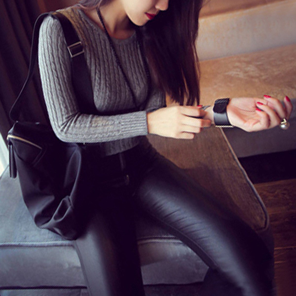 Autumn Winter Mujer Bottoming Shirt Fashion Womens Long Sleeve O Neck Hemp Flower Pullover Slim Elastic Knitted Sweater - CelebritystyleFashion.com.au online clothing shop australia