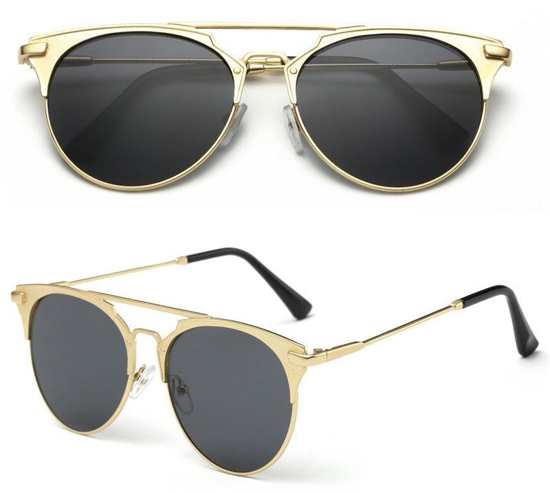 Pink Vintage ladies Women Sunglasses round Fashion Luxury flat mirror sun glasses Sunglasses for women Oculos De Sol Feminino - CelebritystyleFashion.com.au online clothing shop australia