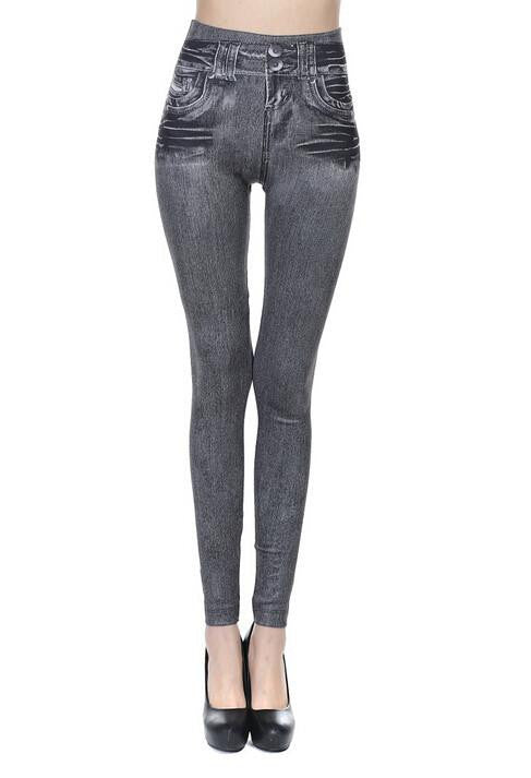 Women Fleece Lined Winter Jegging Jean Genie Slim Fashion Jeggings Leggings With Two Real Pockets