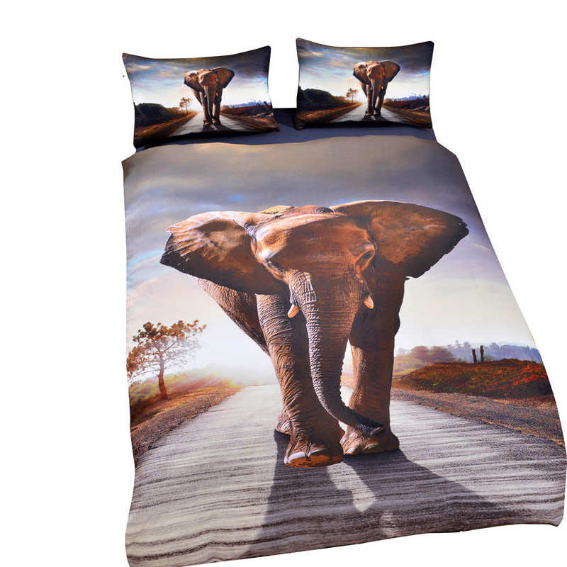 Online discount shop Australia - BeddingOutlet Elephant Bed Sheet Set Bohemian Qualified Soft Duvet Cover and Pillowcases Bedding Set Twin Full Queen King