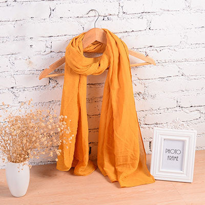 Fashion Pure Women Scarf Long Cotton Candy Colors Shawl 18 Colors Warm Soft Women Muffler